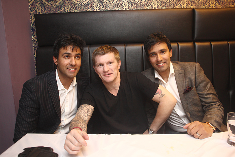 We had the honour of eating with Ricky Hatton